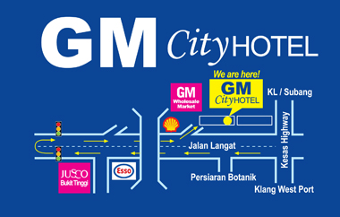 Gm City Hotel Klang Location Map